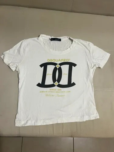 Top camisa feminina Dsquared2 M branca 