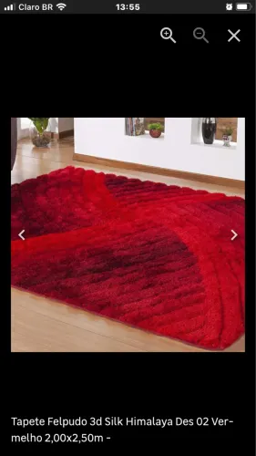 Tapete vermelho 3D Semi novo