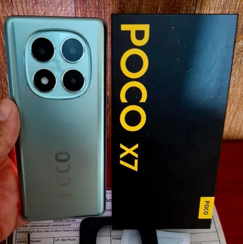 Poco X7 5G//256 GB//8 Ram//NFC//Filma em 4K//Lindo, Bruto e Completo!!