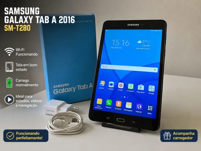 Tablet Samsung Galaxy Tab A 2016 SM-T280 - Funcionando Perfeitamente