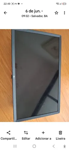 TV LG 32 Smart Tv Polegadas tela perfeita com controle remoto,Não Iiga placa queimada!!a