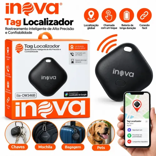 Tag Localizador Inova! Com rastreamento inteligente