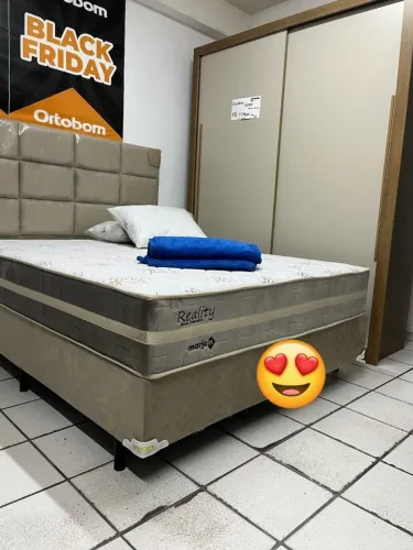 cama casal de molas ensacadas na promoção