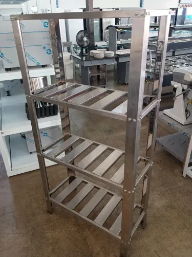 Prateleira Inox Gradeada 180x90 Ital Inox