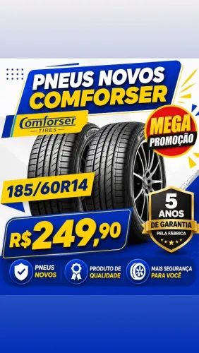 Pneu 185/60 aro 14 novos
