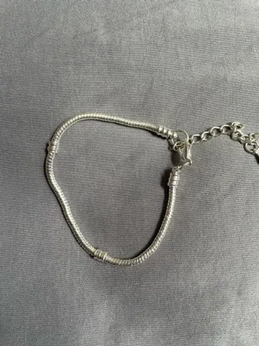 Pulseira banhada a prata 925