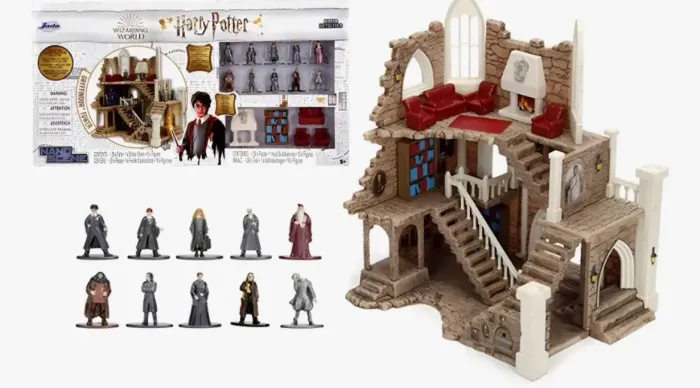 Harry Potter Diorama Torre da Grifinória -10 minis personagens de metal