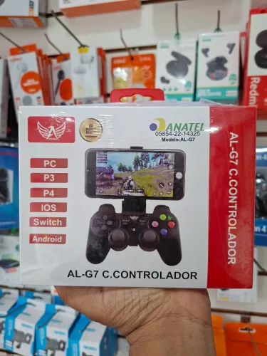 Controle sem fio Bluetooth para celular ps4 ps3 pc tv - entrega em slz e região 