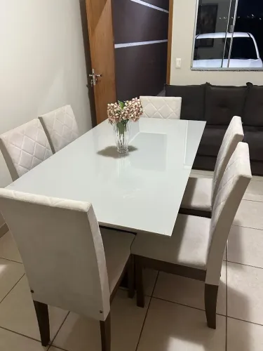 Mesa MDF com Vidro