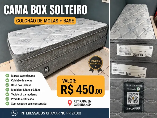 CAMA BOX SOLTEIRO