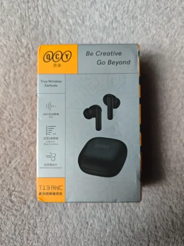 Fone De Ouvido Qcy T13 ANC Bluetooth 5.3 Preto- Cancelamento de ruído ativo