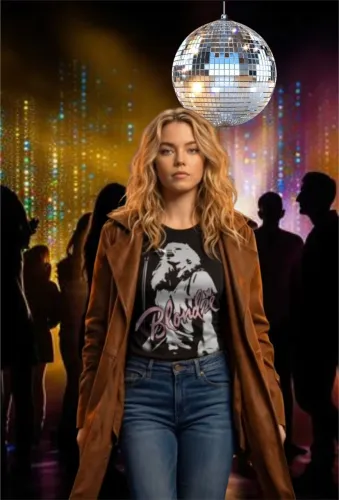 Camiseta Banda Blondie Debbie Harry Look da Supergirl Milly Alcock 2026