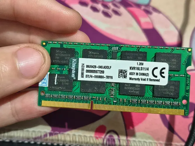 Memória Ram Kingston DDR3 4GB notebook 