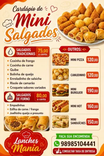 Salgados para festa 
