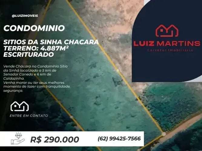 Terreno em Condomínio Fechado Sítio da Sinhá 4487 metros