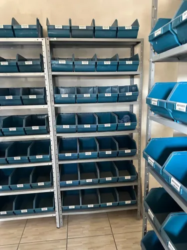 Caixa Bin n.6 gaveteiro plástico organizador azul