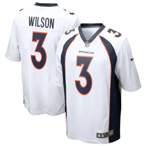 Camisa de futebol americano do Russell Wilson Denver - Broncos Nike Game Jersey - 100% ORG