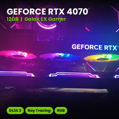 RTX 4070 12GB Galax EX Gamer RGB, na Caixa