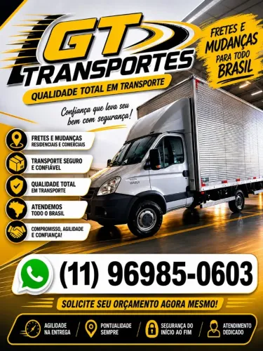 GT transporte Mudanças para todo Brasil 