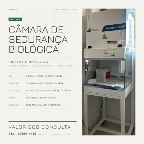 Câmara de Segurança Biológica BioFlux II 060 B2 AG
