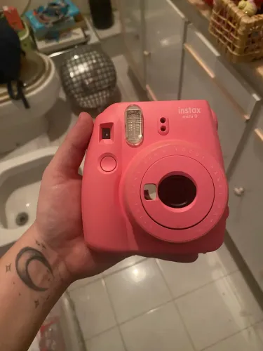 Instax Mini 9 Rosa Com Bolsinha - Pouco Uso (Funcionando)