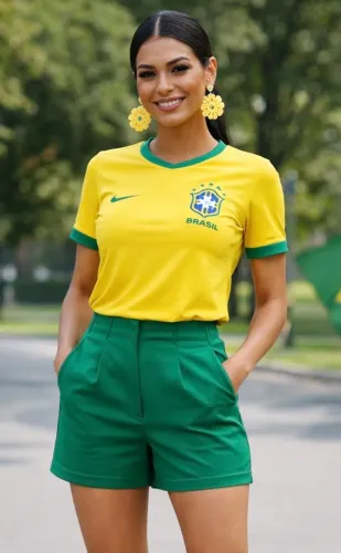 Brinco de crochê amarelo 