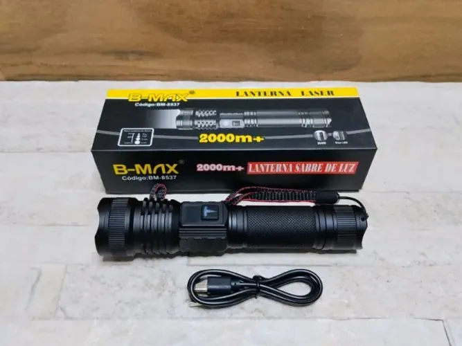 Lanterna Laser Super Forte Zoom Alto B-Max