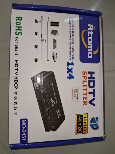 HDTV Splitter 4 K de 1 para 4
