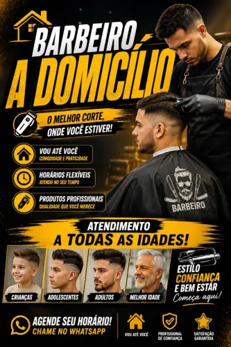 BARBEIRO A DOMICÍLIO.