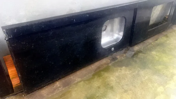 Balcão de pia em mármore