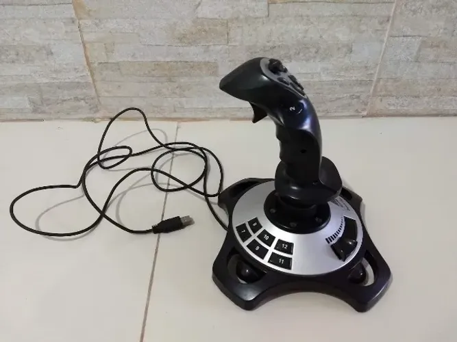 Joystick / Manche Simulador de Voo Clone Cobra USB para PC (Ler Descrição)