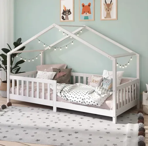 Cama solteiro Montessoriana Madeira Maciça