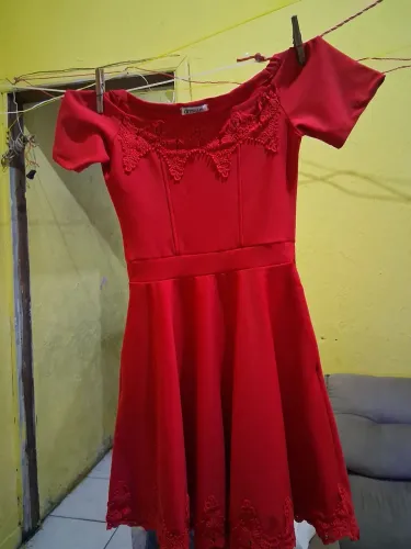Vestido de renda dress us vermelho