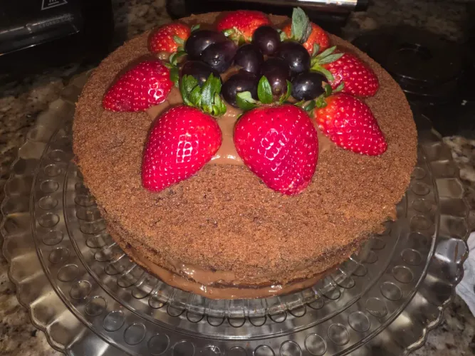 Bolo diet de chocolate delicioso