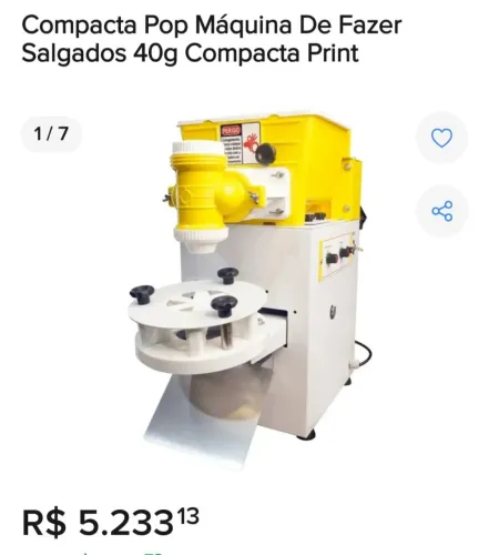 Máquina de fazer salgados e doces