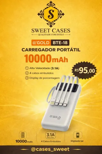 POWER BANK A?GOLD BTE-18 - 10000mAh