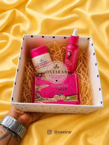 Kit rosa mosqueta limpeza de pele