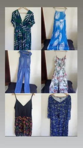 Lote de vestidos para bazar brechó 40 peças.
