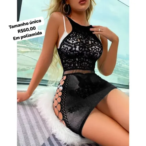 Lingerie sexy em poliamida