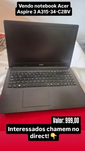 Notebook Acer Aspire A315-34-C2BV Celeron N4020