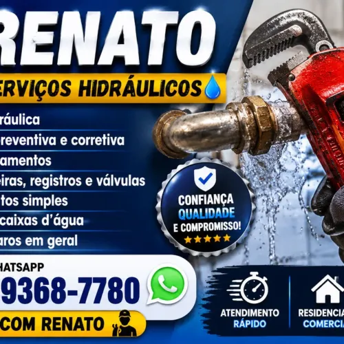 Elétrica e hidráulica, instalação e manutenção.