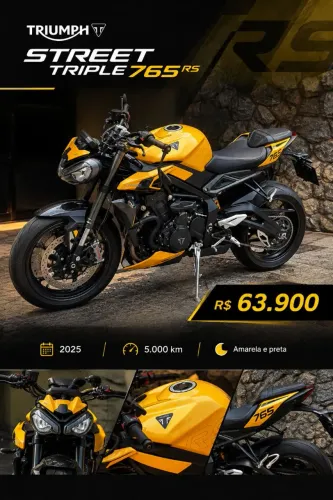 Moto Triumph Naked Street Triple 765 RS