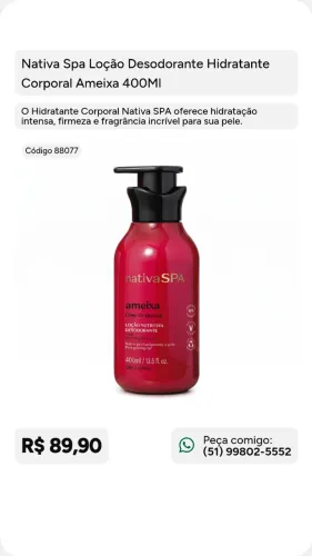 Creme corporal Boticário a pronta entrega ? Aceito Pix ? ? Cartão ? 
