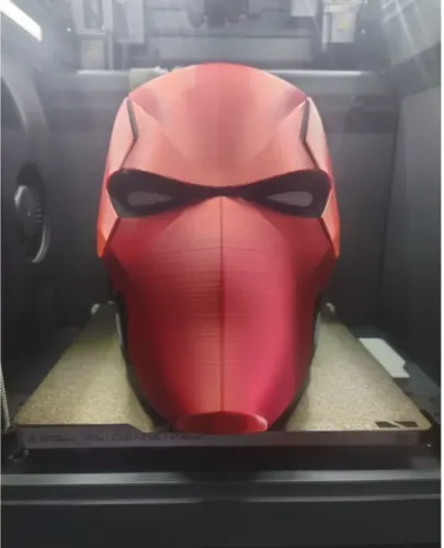 Capacete capuz vermelho cosplay ou decoração