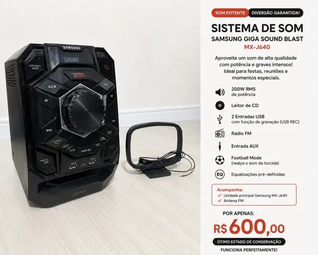 ? SOM SAMSUNG GIGA SOUND BLAST MX-J640 ?  
