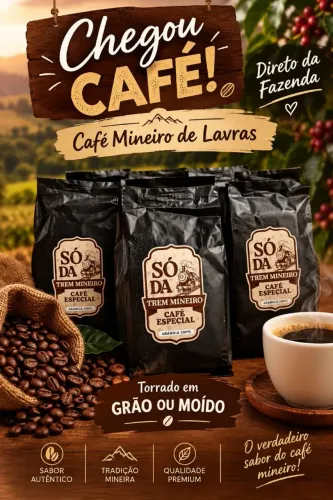 Café torrado moído e em grão