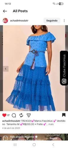 Vestido fascinius m novo