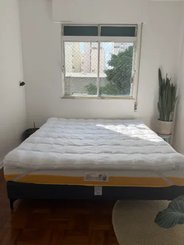 Cama King Sleep Calm 1.93 x 2.03 base de cama + cabeceira + colchão 