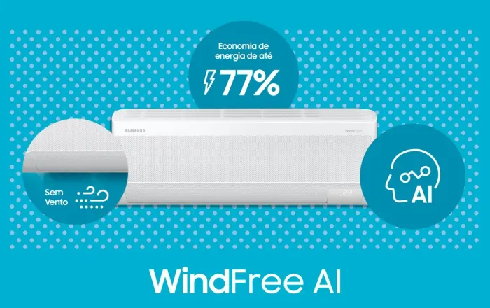 Ar condicionado 12mil BTUs wedfree Samsung quente e frio 