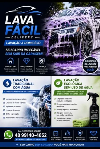Lavagem Automotiva a Domicílio - Vou Até Você